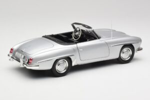 Mercedes 190 SL W121 Stříbrná Šedá Minichamps 1:18 100037031 Kov – obrázek 3 z 8