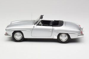 Mercedes 190 SL W121 Stříbrná Šedá Minichamps 1:18 100037031 Kov – obrázek 4 z 8