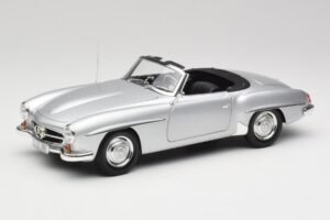 Mercedes 190 SL W121 Stříbrná Šedá Minichamps 1:18 100037031 Kov