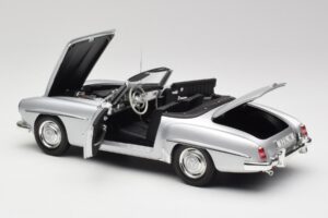 Mercedes 190 SL W121 Stříbrná Šedá Minichamps 1:18 100037031 Kov – obrázek 5 z 8