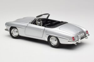 Mercedes 190 SL W121 Stříbrná Šedá Minichamps 1:18 100037031 Kov – obrázek 7 z 8