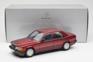 Mercedes 190E W201 2.0 Červený Dealer Edition AUTOart 1:18 B66040383 Kov – obrázek 8 z 8
