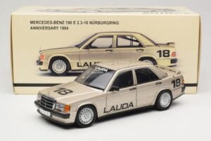 Mercedes 190E 2.3-16 W201 #1 N. Lauda Race of Champions Nurburgring 1984 AUTOart 1:18 88431 Kov – obrázek 8 z 8