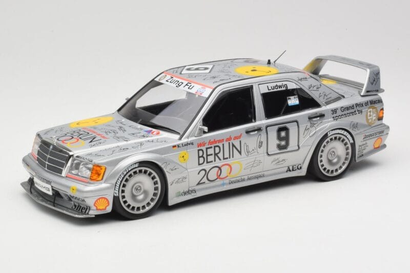 Mercedes 190E 2.5-16 EVO II W201 #9 Zung Fu K. Ludwig Guia Race Macau 1992 Minichamps 1:18 155923609 Kov
