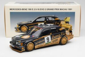 Mercedes 190E 2.5-16 Evo II #9 K. Ludwig Macau GP 3rd Place 1991 AUTOart 1:18 89135 Kov – obrázek 8 z 8