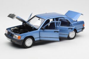 Mercedes 190E W201 Diamond Modrý Edice Dealer Norev 1:18 B66040661 Kov – obrázek 2 z 8