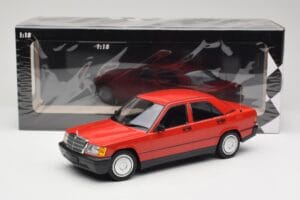 Mercedes 190E W201 Červený Minichamps 1:18 155037000 Kov – obrázek 6 z 6