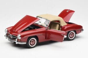Mercedes 190SL W198 Červený AUTOart 1:18 76116 Kov – obrázek 2 z 8