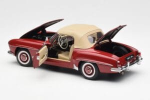 Mercedes 190SL W198 Červený AUTOart 1:18 76116 Kov – obrázek 5 z 8