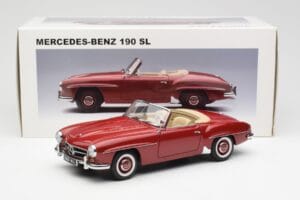 Mercedes 190SL W198 Červený AUTOart 1:18 76116 Kov – obrázek 8 z 8