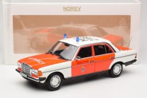 Mercedes 200 W123 Sanitka Bílý Norev 1:18 183834 Kov – obrázek 8 z 8