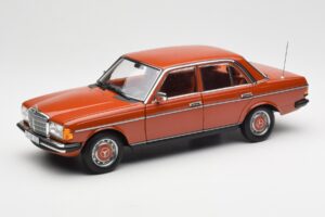 Mercedes 200 W123 English Červený Edice Dealer Norev 1:18 B66040653 Kov