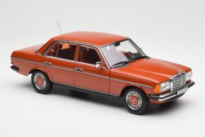 Mercedes 200 W123 English Červený Edice Dealer Norev 1:18 B66040653 Kov – obrázek 6 z 8