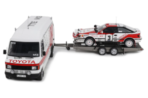Mercedes 208D + Toyota Celica ST165 Gr.A RAC Safari 1990 Otto 1:18 OT480 Pryskyřice