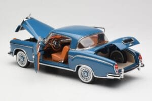 Mercedes 220 SE W128 Modrý Sun Star 1:18 3561 Kov – obrázek 5 z 8