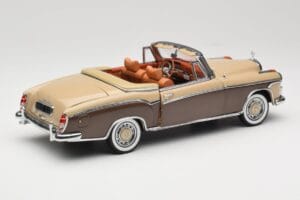 Mercedes 220 SE W128 Kabriolet Bronzová Červená Sun Star 1:18 3572 Kov – obrázek 3 z 8