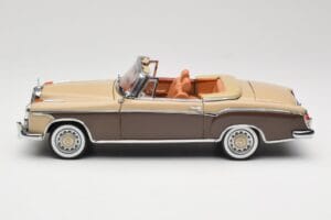 Mercedes 220 SE W128 Kabriolet Bronzová Červená Sun Star 1:18 3572 Kov – obrázek 4 z 8
