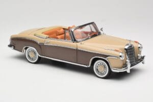 Mercedes 220 SE W128 Kabriolet Bronzová Červená Sun Star 1:18 3572 Kov – obrázek 6 z 8