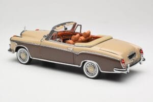 Mercedes 220 SE W128 Kabriolet Bronzová Červená Sun Star 1:18 3572 Kov – obrázek 7 z 8