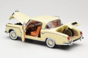 Mercedes 220 SE W128 Coupe Béžový Sun Star 1:18 3562 Kov – obrázek 5 z 8