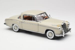Mercedes 220 SE W128 Coupe Světle Šedý Sun Star 1:18 3568 Kov – obrázek 6 z 8