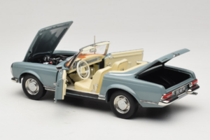 Mercedes 230 SL W113 Horizon Blue Norev 1:18 183992 Kov – obrázek 6 z 9