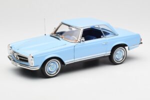 Mercedes 230 SL W113 Pagoda Horizon Modrý Edice Dealer Norev 1:18 B66040633 Kov – obrázek 3 z 10