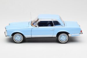 Mercedes 230 SL W113 Pagoda Horizon Modrý Edice Dealer Norev 1:18 B66040633 Kov – obrázek 5 z 10