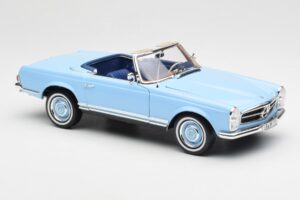 Mercedes 230 SL W113 Pagoda Horizon Modrý Edice Dealer Norev 1:18 B66040633 Kov – obrázek 8 z 10