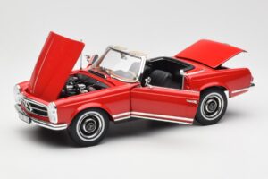 Mercedes 230 SL W113 Pagoda Červený Norev 1:18 B660640596 Kov – obrázek 2 z 8