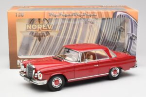Mercedes 280 SE W108 Červený Norev 1:18 193527 Kov – obrázek 8 z 8