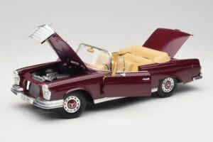 Mercedes 280SE W108 Bordeaux Červený Maisto 1:18 31811 Kov – obrázek 2 z 8