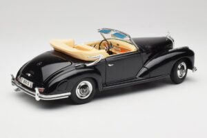 Mercedes 300 S W188 Kabriolet Černý Tchibo 1:18 36782 Kov – obrázek 3 z 8