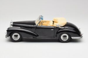 Mercedes 300 S W188 Kabriolet Černý Tchibo 1:18 36782 Kov – obrázek 4 z 8