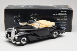 Mercedes 300 S W188 Kabriolet Černý Tchibo 1:18 36782 Kov – obrázek 8 z 8