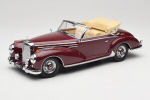Mercedes 300 SC W188 Kabriolet Tmavě Červený KK-Scale 1:18 KKDC180942 Kov