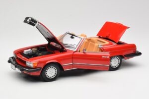 Mercedes 300 SL R107 Červený Norev 1:18 B66040623 Kov – obrázek 2 z 8