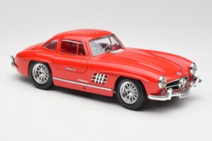 Mercedes 300 SL Červený Bburago 1:18 3015 Kov – obrázek 6 z 8