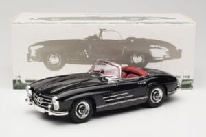 Mercedes 300 SL W198 Roadster Černý Minichamps 1:18 180039036 Kov – obrázek 8 z 8
