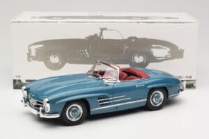 Mercedes 300 SL W198 Roadster Modrý Minichamps 1:18 180039035 Kov – obrázek 8 z 8