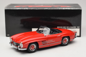 Mercedes 300 SL Roadster Červený Minichamps 1:18 180039031 Kov – obrázek 8 z 8