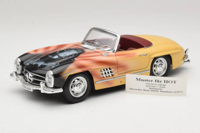 Mercedes 300 SL Roadster Rosemarie Muster Limitovaná Edice 18/27 Bburago 1:18 3023-M1 Kov