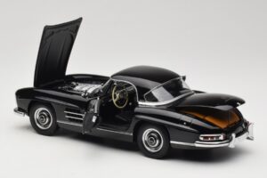 Mercedes 300 SL W198 Roadster With Hardtop Černý Minichamps 1:18 180039040 Kov – obrázek 5 z 8