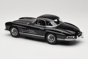 Mercedes 300 SL W198 Roadster With Hardtop Černý Minichamps 1:18 180039040 Kov – obrázek 7 z 8