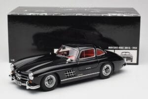 Mercedes 300 SL W198 Černý Minichamps 1:18 180039004 Kov – obrázek 8 z 8