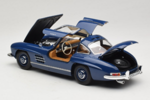 Mercedes 300 SL W198 Modrý Norev 1:18 183852 Kov – obrázek 5 z 8
