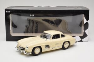 Mercedes 300 SL W198 Krémový Minichamps 1:18 110037212 Kov – obrázek 8 z 8