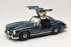 Mercedes 300 SL W198 Gullwing Tmavě Modrý Minichamps 1:18 110037216 Kov – obrázek 2 z 8