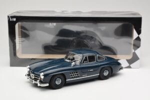 Mercedes 300 SL W198 Gullwing Tmavě Modrý Minichamps 1:18 110037216 Kov – obrázek 8 z 8