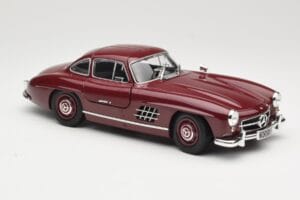 Mercedes 300 SL W198 Gullwing Tmavě Červený Minichamps 1:18 110037218 Kov – obrázek 6 z 8